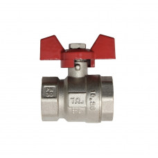 Кран шар. TeRma RED 1" г/г баб.
