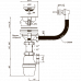 Сифон ORIO д/мойки 3 1/2"-40, б/гофры (круг. перел.) Сифон ORIO д/мойки 3 1/2"-40, б/гофры (круг. перел.)