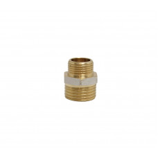 Ниппель перех. 1/2" - 3/8" (латунь) Ниппель перех. 1/2" - 3/8" (латунь)