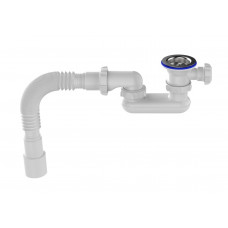 Сифон AQUANT д/поддона 1 1/2"-40, гофра 40-50/40