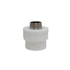 Муфта PP-R комб. (нар.рез.) 32 - 3/4" (15/90шт)